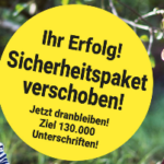 Sicherheitspaket verschoben – Teilerfolg für die Vernunft